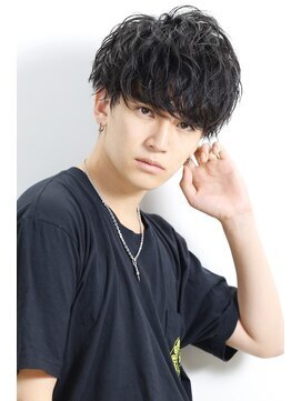 リップス レイ ギンザ(LIPPS Ray GINZA) 無造作スパイラルツーブロック刈り上げマッシュ