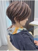 ショートボブ髪型40代50代60代前髪あり前髪なし【橋本】