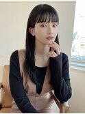 ワイドバングレイヤーカット似合わせカット前髪