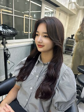 ロンドガーネット 池袋(Lond garnet) 髪質改善縮毛矯正レイヤーカット顔周り前髪韓国ミニウルフ/池袋