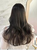 中華美女風ワンホンヘア×グレージュカラー
