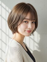 ペイジバイネオリーブ 吉祥寺店(Paige by Neolive) 吉祥寺/チェリーブラウン/大人可愛い/フェザーパーマ/ボブ