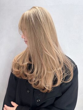 アルバム 銀座(ALBUM GINZA) ロングくびれヘア韓国ヘア顔周りレイヤー_ba551762