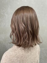 アオアクア 新越谷店(AO-AQUA)&nbsp;ベージュブラウン・抜け感ショート・柔らかカラー・ケアブリーチ