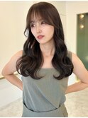 大人っぽシアーグレージュ/韓国レイヤーカット