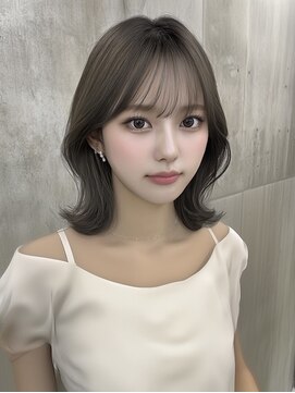 ヴェイン 渋谷(vain) レイヤー 顔周りレイヤー 小顔カット 透明感カラー