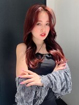 ユーフォリア 新宿通り(Euphoria)&nbsp;レッドカラー/ブリーチなしダブルカラー/韓国レイヤー