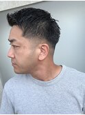 大人の男のアップバングショート 30代 40代