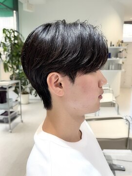 ノラ ウメダ(NORA UMEDA) 韓国ヘア ダウンパーマ×毛流れマッシュ×リーフカット