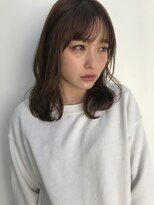 アンアミ オモテサンドウ(Un ami omotesando)&nbsp;【Unami】　大人気！シースルーバングミディアム　島田梨沙