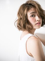 モッズヘア 上尾西口店(mod's hair) フォギーベージュのアシンメトリー無造作ボブv上尾20代30代40代