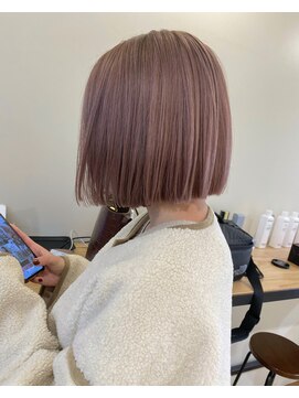 ピズム(PISM) ぷつっとボブ/ペールピンク/整体ヘッドスパ