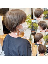 ビューオオサカ(VIEW OSAKA)&nbsp;360度で見る☆垢抜けAラインボブショート！マロンベージュ