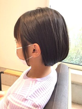 タイズ(ties) お子様にオススメ♪丸みが可愛い◎小顔耳かけミニボブ