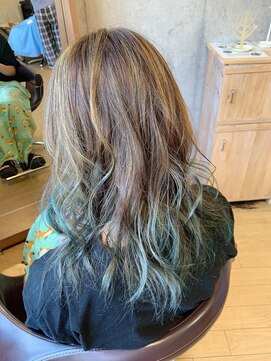 ヘアサロン シロップ(Hair Salon Syrup) [Syrup・山谷慎太郎] 「グラデーションカラー☆エメラルド」