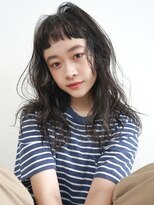 ヒビヲ(HIBIO)&nbsp;★ナチュラルなくせ毛風のランダムカールヘア　デジタルパーマ