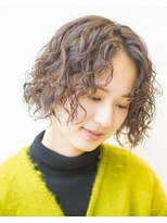 ジュリエッタ(giulietta) ボブ×アッシュベージュ×パーマ