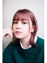 ピズム(PISM)&nbsp;ピンクグレージュボブ/メルティカラー/大人かわいい/くびれヘア