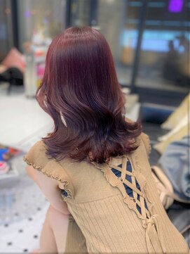 キーン 吉祥寺店(keen) 《NANAKO》ブラックチェリー×くびれヘア