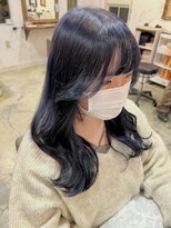 サンバイセライロ 千葉(SAN. by celilo)&nbsp;透け感ネイビーカラー