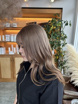 ユラギフロムユイマァル 水島店(YURAGI from YUIMARL) ブリーチ×ベージュ