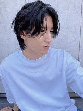 トルネード(TORNADO) メンズショートパーマ センターパート レイヤー　表参道 A0711