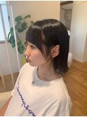 切りっぱなしボブ