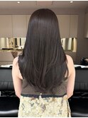 グレージュカラー/髪質改善/暗髪/レイヤーカット[恵比寿駅]