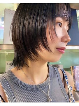 ダブ ギンザ(DaB ginza) ウルフボブ/顔まわりレイヤー/ウルフ/顔まわりカット/銀座