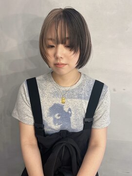 ペレ 梅田(PELE) 黒髪/ボブルフ/ネビージュ/小顔/ワンレン/梅田/髪質改善/前髪