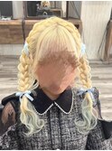 *.編みおろしツインテール.*