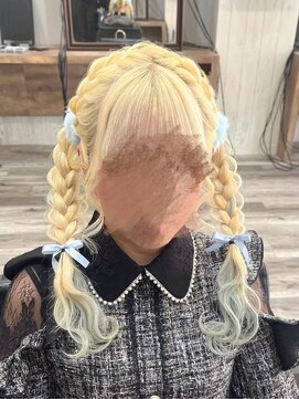 ヘアセット アリエス 新宿駅前店(aries) *.編みおろしツインテール.*