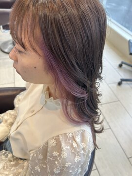 テーラヘアー 大網店(TELA HAIR) ピンクイヤリングカラー