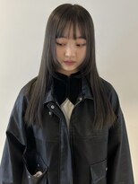 ニコフクオカヘアーメイク(NIKO Fukuoka Hair Make)&nbsp;[NIKO]オリーブグレージュ/顔周りレイヤー/ロングヘア
