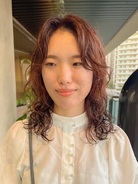 フィルム(FiLMs) セミロングパーマ/オレンジブラウン