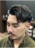 メンズ理容室バーバースタイルスーツ流行ビジネスショート錦糸町