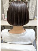大人ハイライトコンパクトボブ