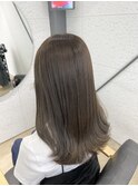 髪質改善カラー/オリーブショコラグレージュ