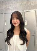 大人っぽグレージュ×韓国風レイヤーカット