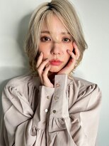 カバーヘア ブリス 北浦和(COVER HAIR bliss) 韓国風シルバーベージュ小顔ウルフボブレイヤーp1北浦和10代20代