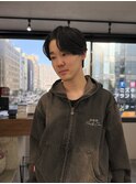 前上がりセンターパート
