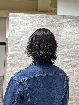 #メンズ＃ウルフ＃パーマ