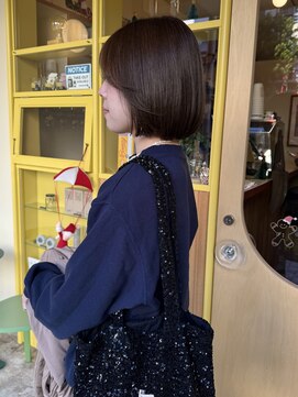 〈浅草 半個室〉韓国ボブ×オリーブブラウン