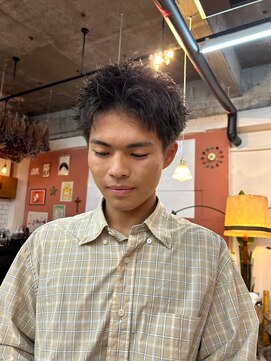 エディ(Edy) スパイキーショートメンズ刈り上げボックスショート眉毛カット