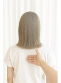 くすみグレージュボブ