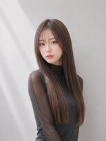 アース 前橋店(HAIR&MAKE EARTH)&nbsp;髪質改善_美髪ストレート_顔周りレイヤー_艶髪