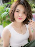 *COVER HAIR*くせ毛風♪ニュアンス前下がりボブ!