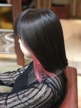 グラードヘアー(Grado hair) ピーチインナーカラー