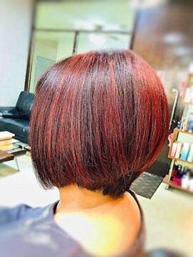 キャン 温品店(CAN) 【CAN】大人女子にオススメ♪ハイライト×レッドレッド