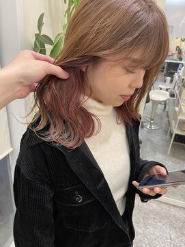 美容室 サワコ 国府店(SAWAKO) シフォンベージュ×インナーエモピンクベージュ